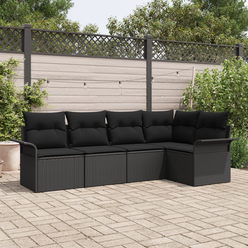 vidaXL Set de canapele pentru grădină 5 pcs 242.5 x 132.5 x 85 cm