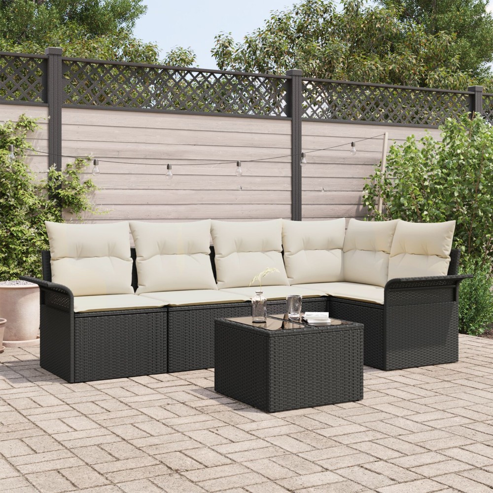 vidaXL Set de canapele pentru grădină 6 pcs 242.5 x 132.5 x 85 cm