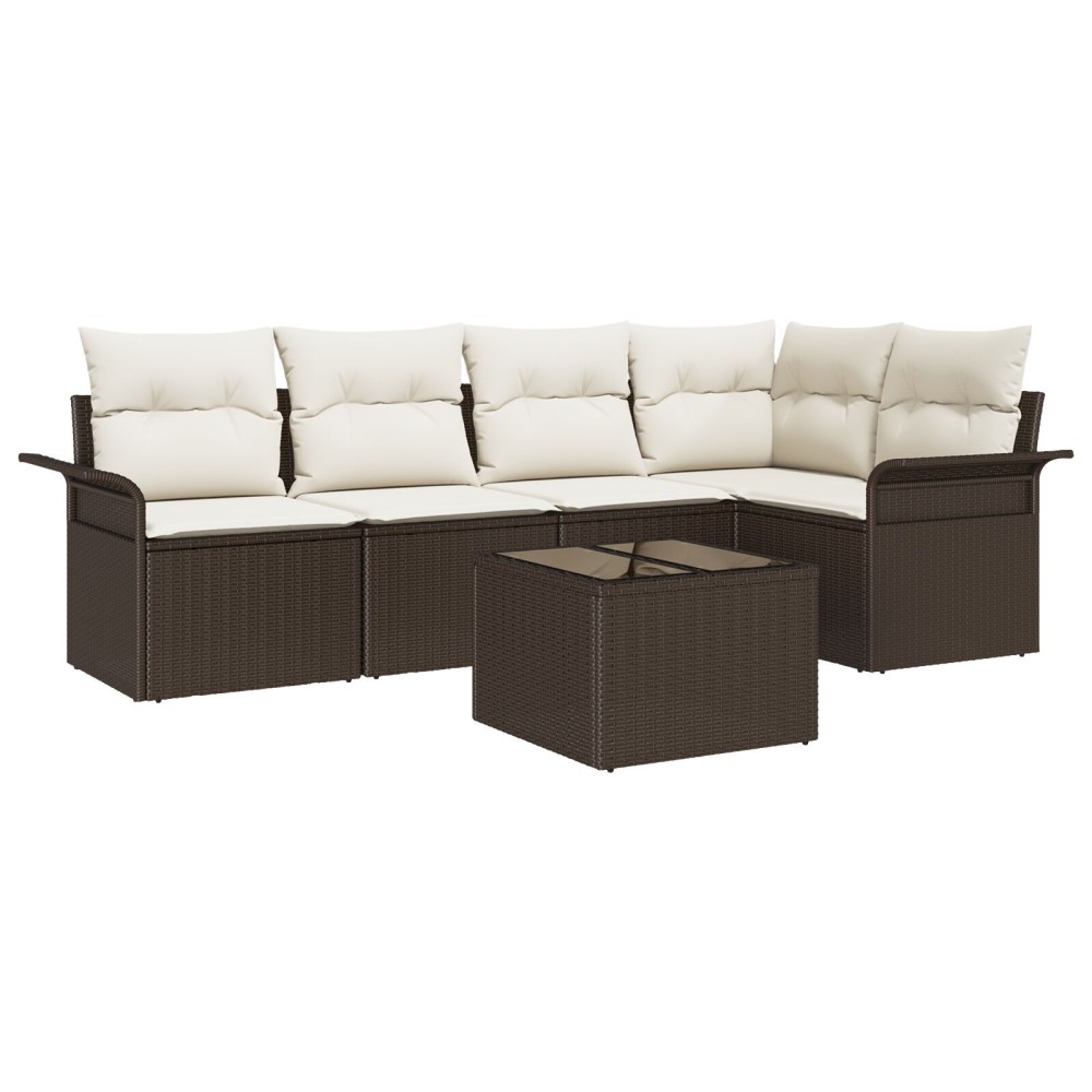 vidaXL Set de canapele pentru grădină 6 pcs 242.5 x 132.5 x 85 cm