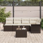 vidaXL Set de canapele pentru grădină 6 pcs 242.5 x 132.5 x 85 cm