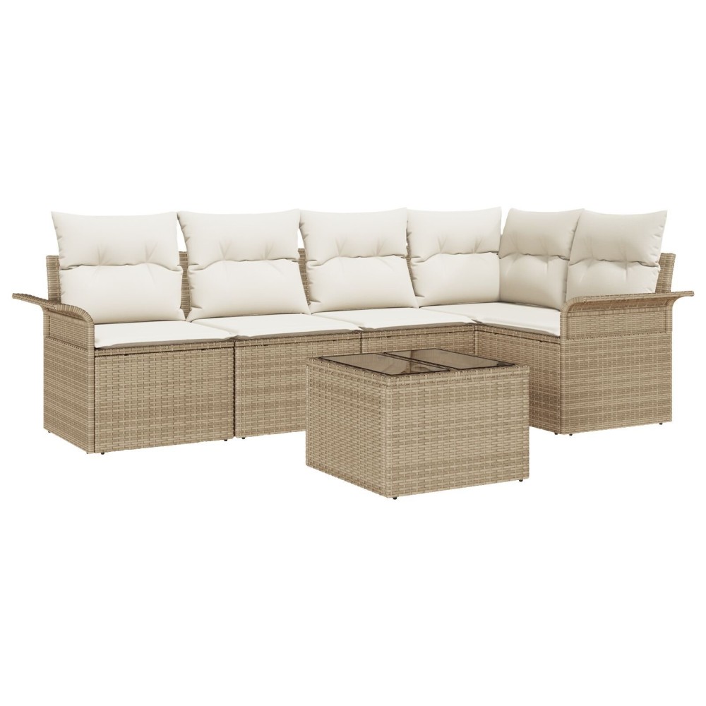 vidaXL Set de canapele pentru grădină 6 pcs 242.5 x 132.5 x 85 cm