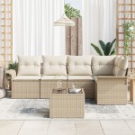 vidaXL Set de canapele pentru grădină 6 pcs 242.5 x 132.5 x 85 cm