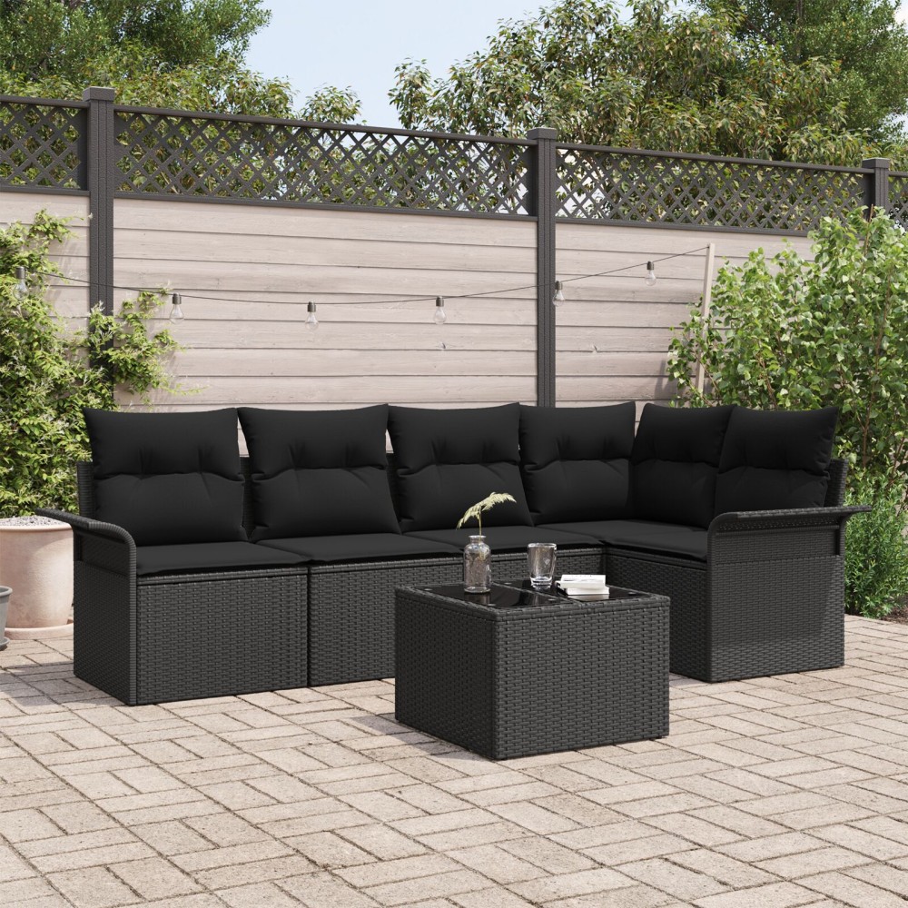 vidaXL Set de canapele pentru grădină 6 pcs 242.5 x 132.5 x 85 cm