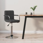 vidaXL Scaun de bar, gri închis, material textil vidaXL Scaun de bar, gri închis, material textil