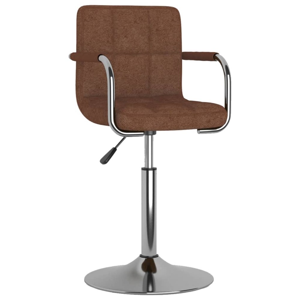 vidaXL Scaun de bar, maro, material textil