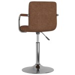 vidaXL Scaun de bar, maro, material textil vidaXL Scaun de bar, maro, material textil