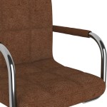 vidaXL Scaun de bar, maro, material textil vidaXL Scaun de bar, maro, material textil