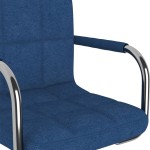 vidaXL Scaun de bar, albastru, material textil vidaXL Scaun de bar, albastru, material textil