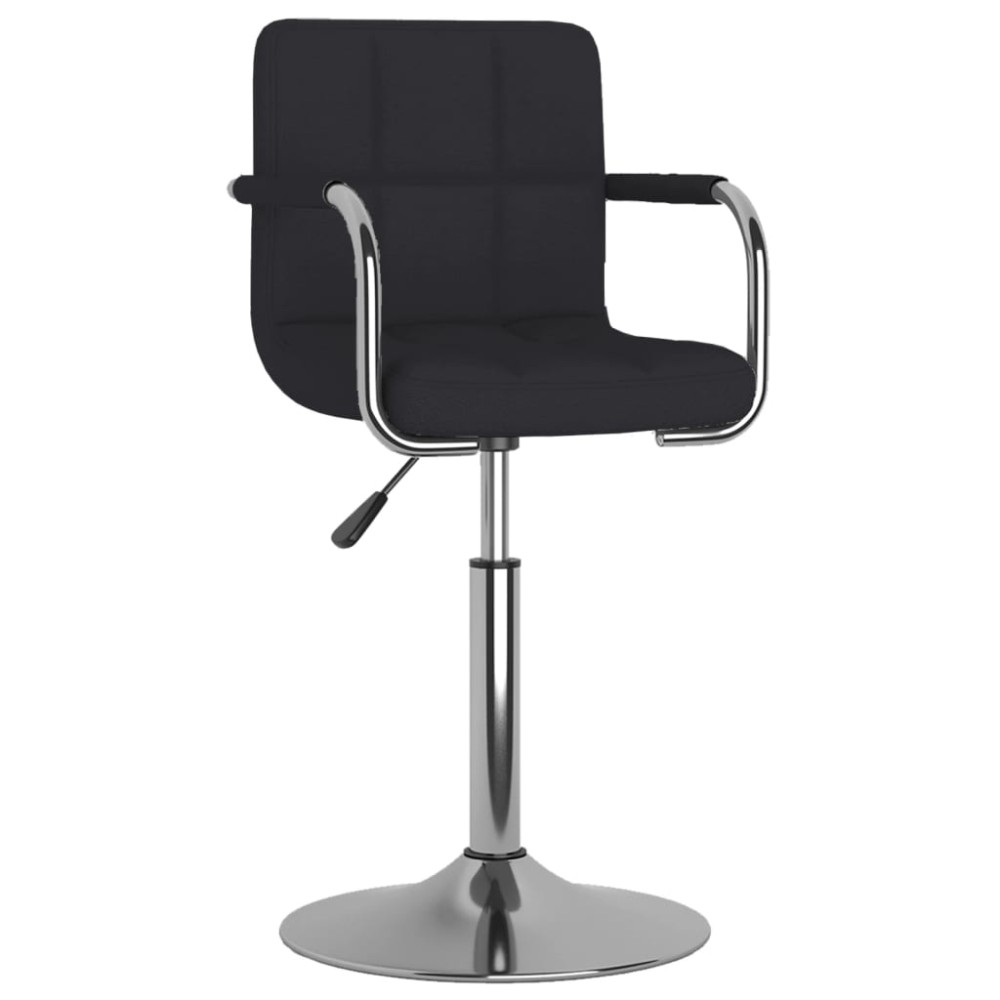 vidaXL Scaun de bar, negru, material textil