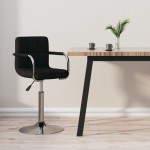 vidaXL Scaun de bar, negru, material textil vidaXL Scaun de bar, negru, material textil