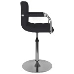 vidaXL Scaun de bar, negru, material textil vidaXL Scaun de bar, negru, material textil