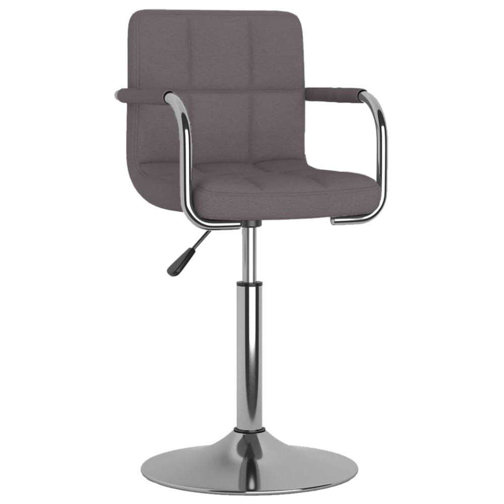 vidaXL Scaun de bar, gri taupe, material textil