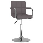 vidaXL Scaun de bar, gri taupe, material textil vidaXL Scaun de bar, gri taupe, material textil