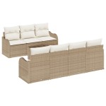 vidaXL Set de canapele pentru grădină 8 pcs Bej 55 x 55 x 37 cm