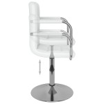 vidaXL Scaun de bar, alb, piele ecologică vidaXL Scaun de bar, alb, piele ecologică