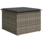 Set canapea 6 piese ratan gri vidaXL Set canapea 6 piese ratan gri vidaXL