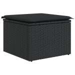 Set Canapea de Grădină vidaXL 8 Piese cu Perne Negru Ratan Polietilenic Set Canapea de Grădină vidaXL 8 Piese cu Perne Negru Ratan Polietilenic