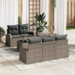 vidaXL Set de canapele pentru grădină 6 pcs Gri 55 x 55 x 37 cm