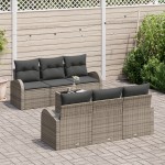 vidaXL Set de canapele pentru grădină 7 pcs Gri 55 x 55 x 37 cm vidaXL Set de canapele pentru grădină 7 pcs Gri 55 x 55 x 37 cm