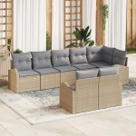 vidaXL Set de canapele pentru grădină cu pernă 8 pcs 289 x 124 x 85 cm vidaXL Set de canapele pentru grădină cu pernă 8 pcs 289 x 124 x 85 cm