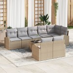 vidaXL Set de canapele pentru grădină Manual 9 pcs Bej 55 x 55 x 37 cm vidaXL Set de canapele pentru grădină Manual 9 pcs Bej 55 x 55 x 37 cm