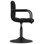 vidaXL Scaune de bucătărie pivotante, 2 buc., negru, catifea vidaXL Scaune de bucătărie pivotante, 2 buc., negru, catifea