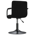 vidaXL Scaune de bucătărie pivotante, 2 buc., negru, catifea vidaXL Scaune de bucătărie pivotante, 2 buc., negru, catifea