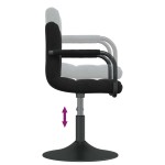 vidaXL Scaune de bucătărie pivotante, 2 buc., negru, catifea vidaXL Scaune de bucătărie pivotante, 2 buc., negru, catifea