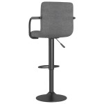 vidaXL Scaun de bar, gri deschis, material textil vidaXL Scaun de bar, gri deschis, material textil