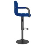 vidaXL Scaun de bar, albastru, material textil vidaXL Scaun de bar, albastru, material textil