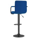 vidaXL Scaun de bar, albastru, material textil vidaXL Scaun de bar, albastru, material textil