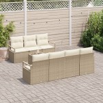 vidaXL Set de canapele pentru grădină 8 pcs Bej și crem