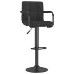 vidaXL Scaun de bar, negru, material textil vidaXL Scaun de bar, negru, material textil