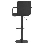 vidaXL Scaun de bar, negru, material textil vidaXL Scaun de bar, negru, material textil
