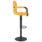 vidaXL Scaun de bar, galben muștar, material textil vidaXL Scaun de bar, galben muștar, material textil