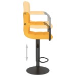 vidaXL Scaun de bar, galben muștar, material textil vidaXL Scaun de bar, galben muștar, material textil