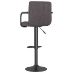 vidaXL Scaun de bar, gri taupe, material textil vidaXL Scaun de bar, gri taupe, material textil