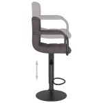 vidaXL Scaun de bar, gri taupe, material textil vidaXL Scaun de bar, gri taupe, material textil