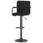 vidaXL Scaun de bar, negru, catifea vidaXL Scaun de bar, negru, catifea
