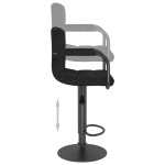 vidaXL Scaun de bar, negru, catifea vidaXL Scaun de bar, negru, catifea