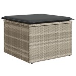 vidaXL Set de canapele pentru grădină 8 pcs Gri deschis Rattan poli vidaXL Set de canapele pentru grădină 8 pcs Gri deschis Rattan poli