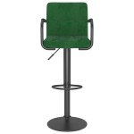 vidaXL Scaun de bar, verde închis, catifea vidaXL Scaun de bar, verde închis, catifea