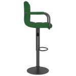 vidaXL Scaun de bar, verde închis, catifea vidaXL Scaun de bar, verde închis, catifea