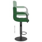 vidaXL Scaun de bar, verde închis, catifea vidaXL Scaun de bar, verde închis, catifea