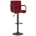 vidaXL Scaun de bar, roșu vin, catifea vidaXL Scaun de bar, roșu vin, catifea