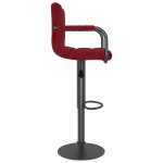 vidaXL Scaun de bar, roșu vin, catifea vidaXL Scaun de bar, roșu vin, catifea