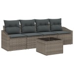 vidaXL Set de canapele pentru grădină Manual 5 pcs Gri 55 x 55 x 37 cm