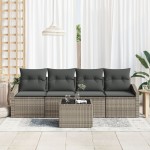 vidaXL Set de canapele pentru grădină Manual 5 pcs Gri 55 x 55 x 37 cm
