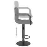 vidaXL Scaune de bar, 2 buc., gri deschis, catifea vidaXL Scaune de bar, 2 buc., gri deschis, catifea
