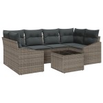 vidaXL Set de canapele pentru grădină Manual 7 pcs Gri 55 x 55 x 37 cm